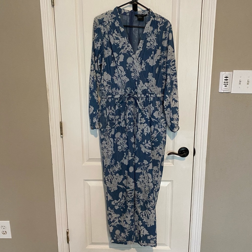 AX Floral Jean Jumpsuit